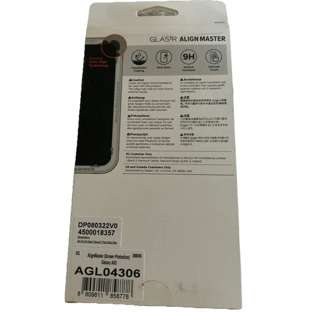 AlignMaster Tempered Glass Screen Protector For Samsung Galaxy A53